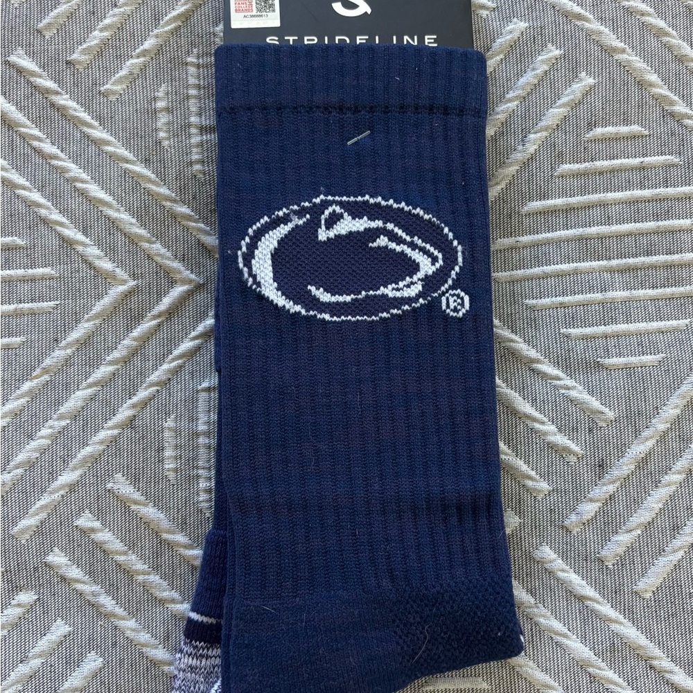 Blue Athletic Socks with Logo